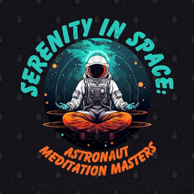 Serenity in Space: Astronaut Meditation Masters Astronaut Meditating by OscarVanHendrix